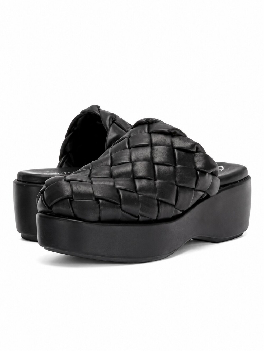 Circus NY Sam Edelman Julieta Woven Platform Clogs Black Size 8.5